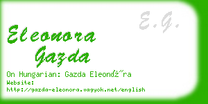eleonora gazda business card